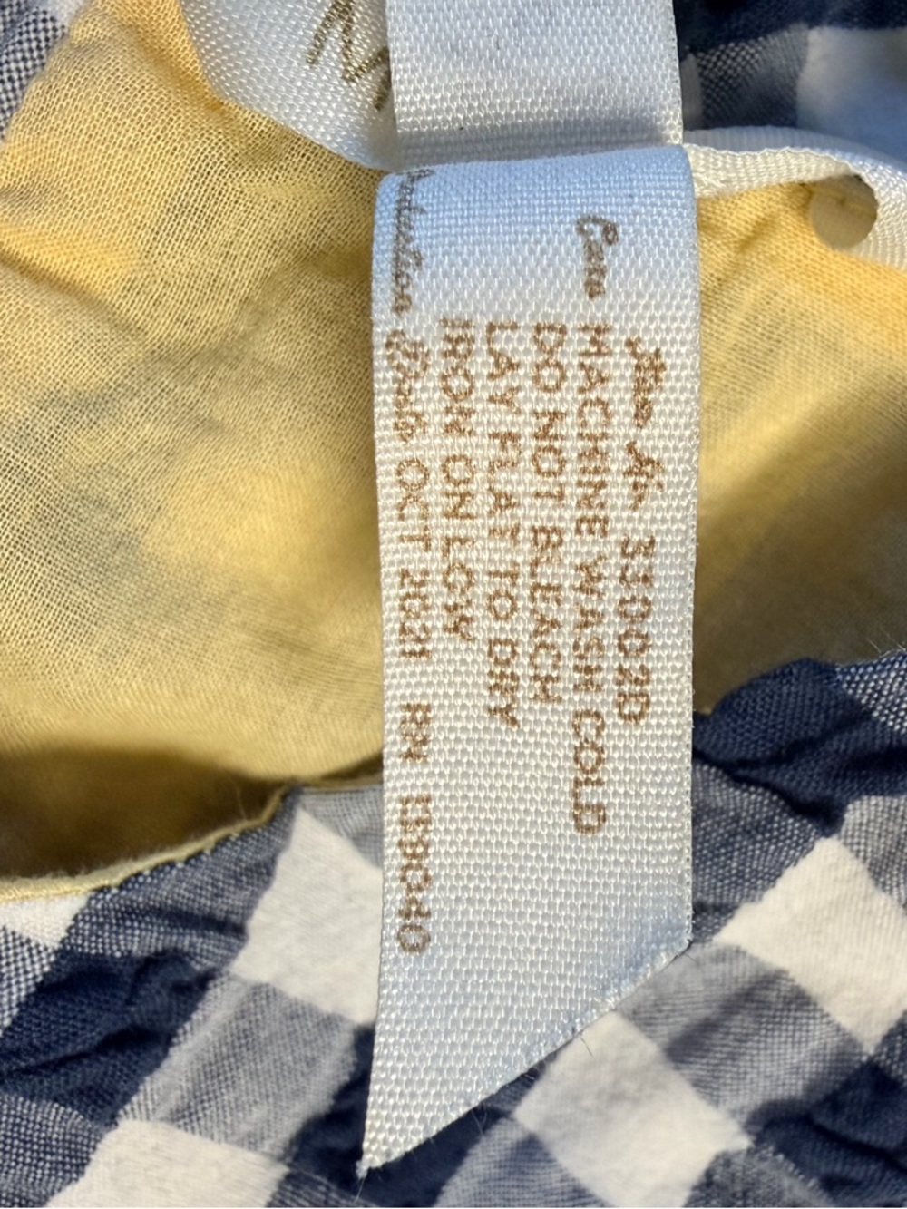 Matilda Jane Girls Size 6 Blue Gingham Ruffle Hem Dress Button - Picture 4 of 4